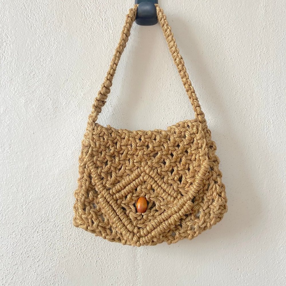 Vintage Macrame Purse